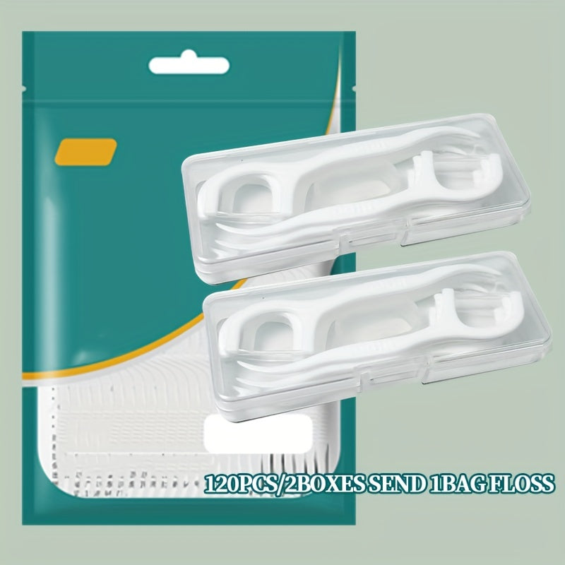 10Pcs Dental Floss Picks with Textured Grip Unflavored Deep Cleaning Travel