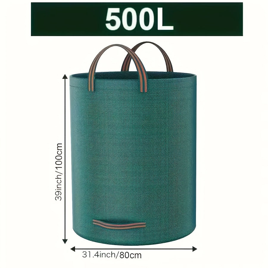 Reusable Garden Leaf Bag Waterproof PP Yard Waste Sack with Handles 120L 300L 500L