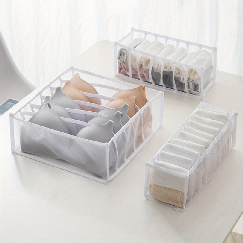 Foldable Underwear Drawer Organizer Storage Box for Closet Dividers Socks Bras