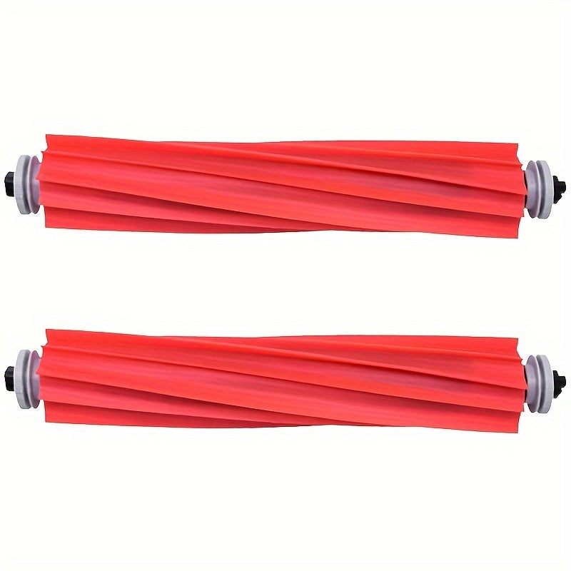 Replacement Rubber Main Brush for Robot Vacuum Cleaner, 2 Pieces