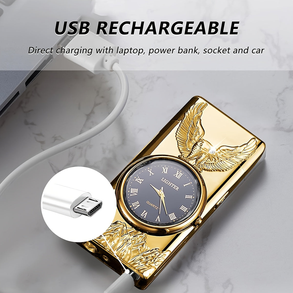 Мужской металлический двойной дуговой зажигалка с голубыми и розовыми акцентами для кемпинга