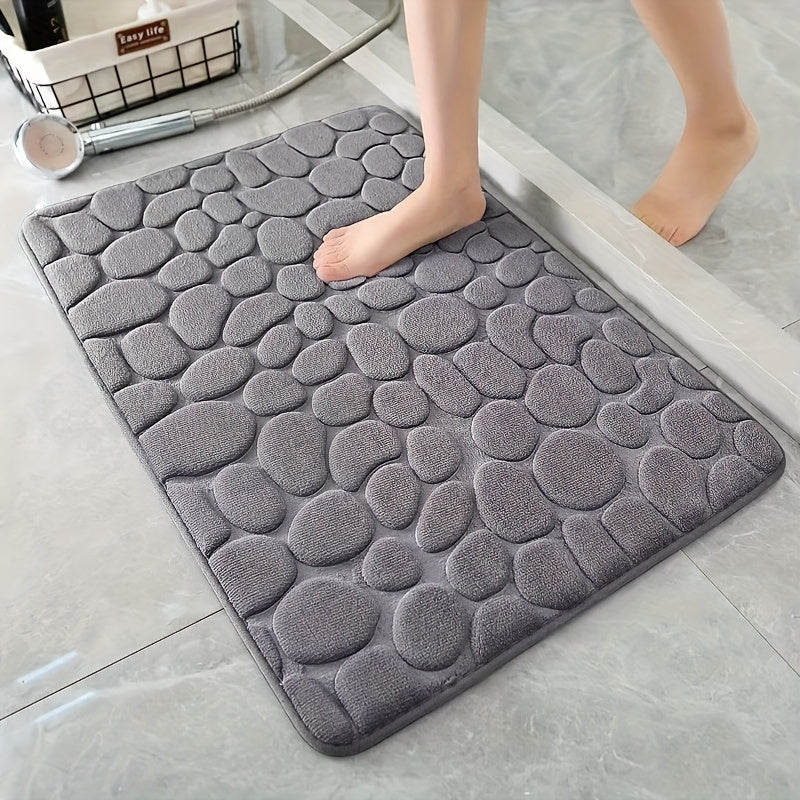 Absorbent Non-Slip Quick-Dry Machine Washable Bath Mat 40x60cm for Bathroom and Bedroom