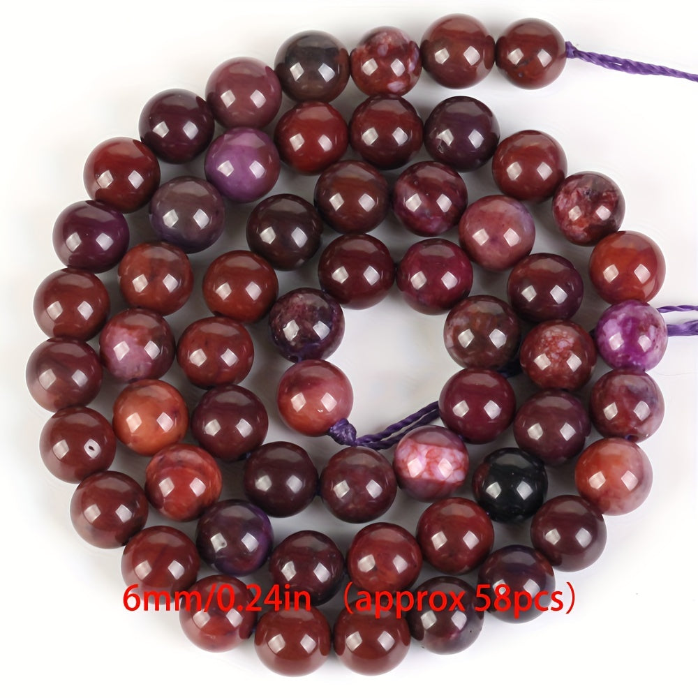 Natural Sugilite Beads Round Loose Spacer Beads for Jewelry Making 4mm-10mm