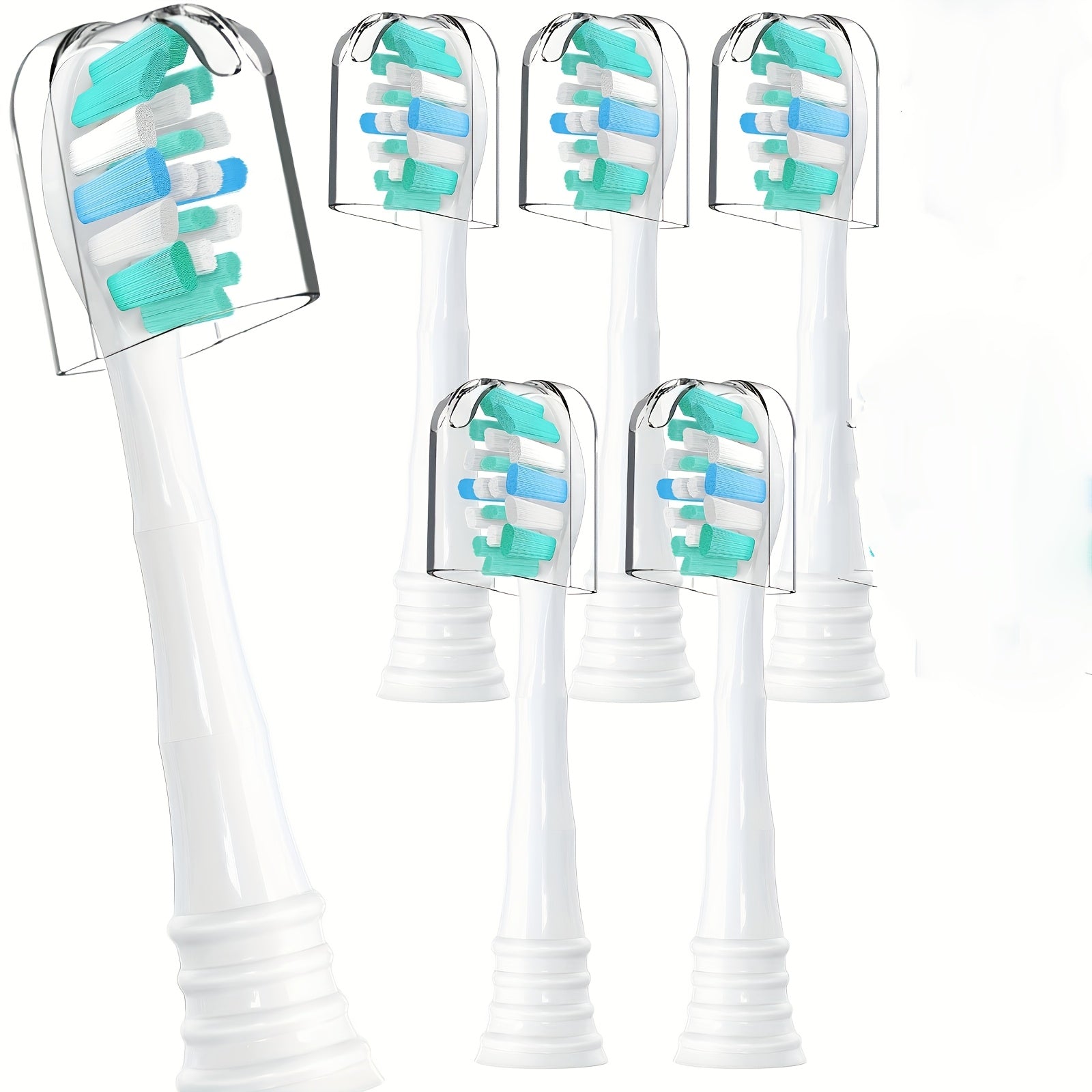 Заменяемые насадки для электрической зубной щетки с мягкой щетиной, семейный набор, совместимы с щетками Snap-On