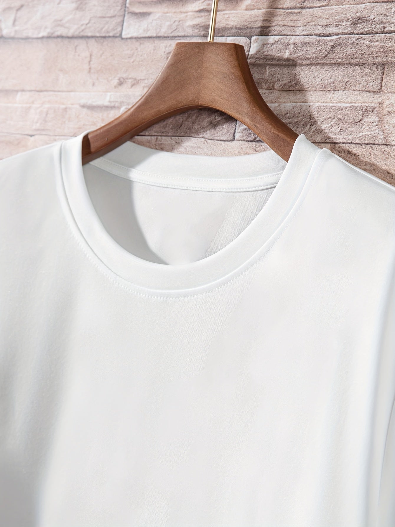 Conjunto de 6 camisetas de manga corta de color sólido para hombre, poliéster, ropa casual