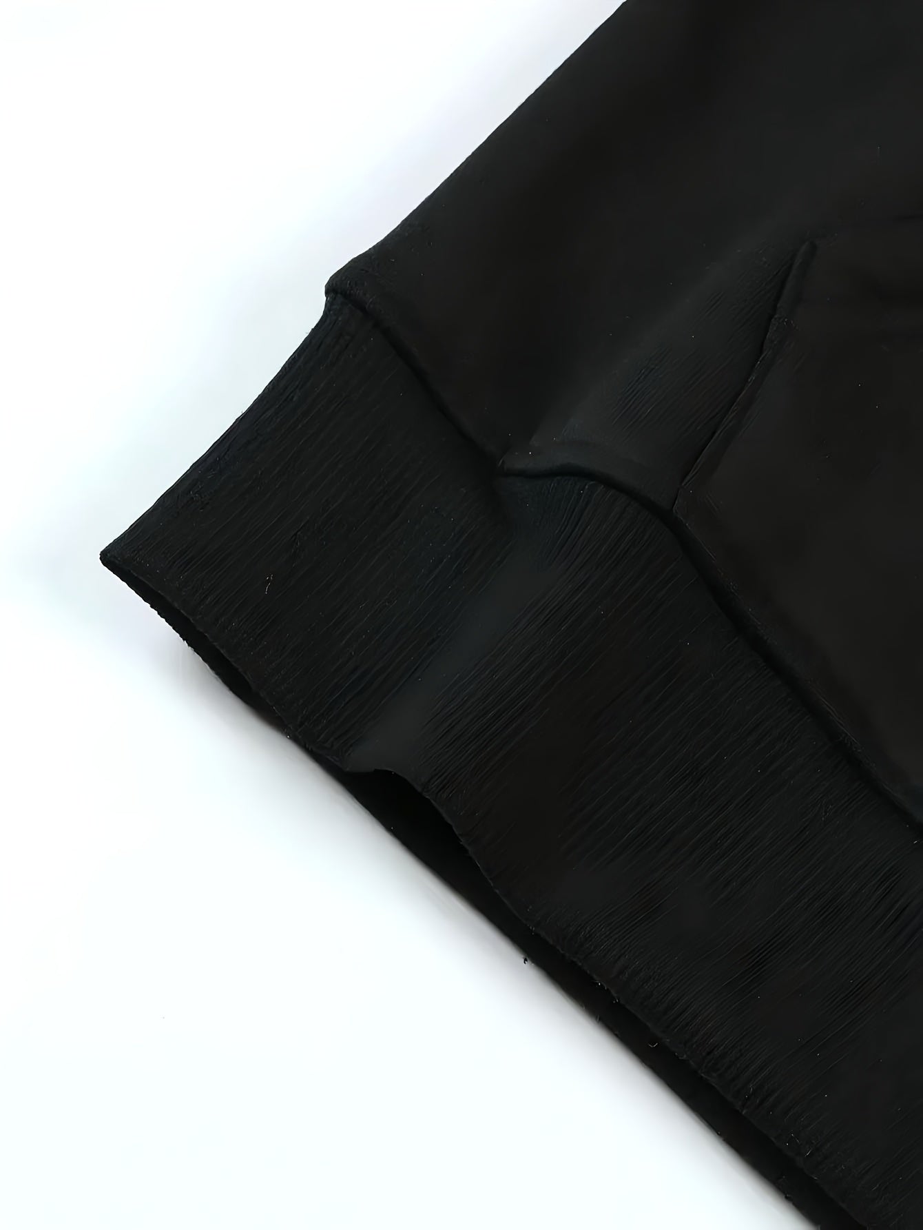 Women's Plus Size Black Cartoon Hoodie with Zipper, All-Season Casual Sweatshirt