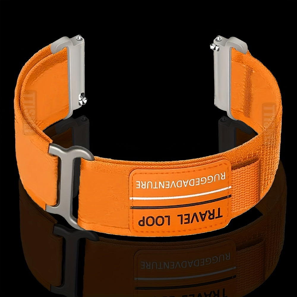 Nylon Loop Watch Strap 20mm 22mm Compatible with Samsung Galaxy Watch 4 5 6 7 44mm 40mm 45mm 47mm and Gear S3 Classic Frontier