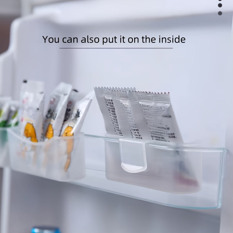 2pcs Mini Fridge Organizer for Condiments Kitchen Storage Sauces Mustard Vinegar