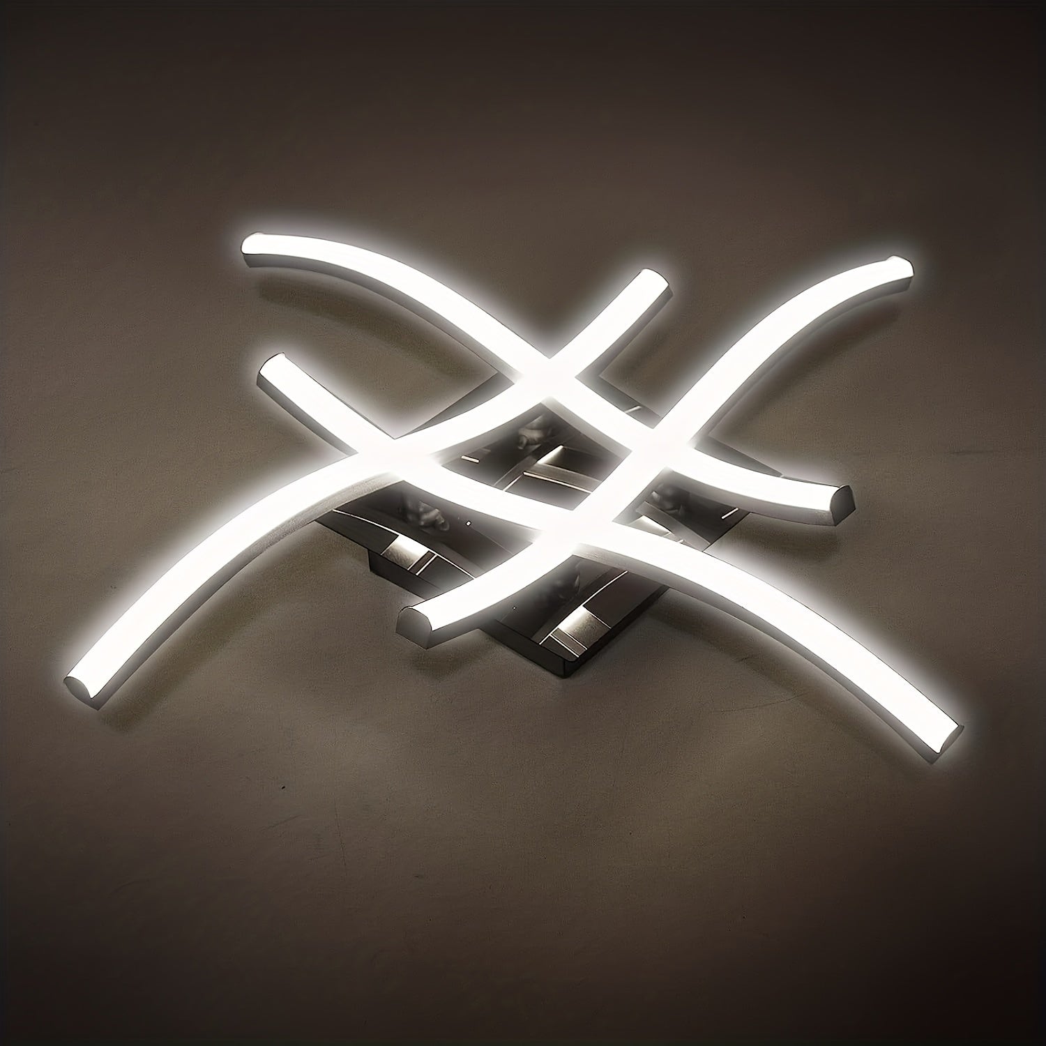 LED Shift Yoritgichi, Nafis Egilgan Dizayn, 4 Ta O'rnatilgan LED Panel, 28W Dimmerli, Zamonaviy Uslubda Yashash Xonasi, Yotoqxona, Oshxona, Koridor Uchun.