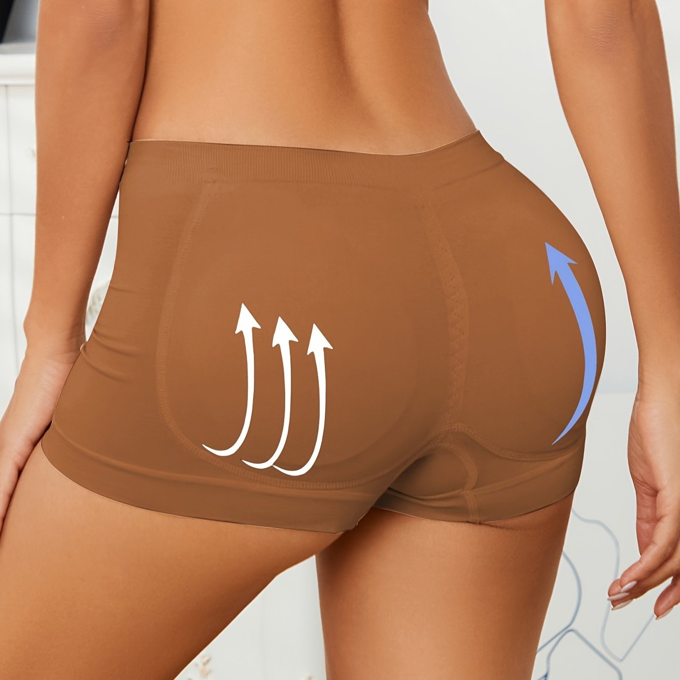 Women's Breathable Stretchy Boyshort Panties with Adjustable Lift and Shaping