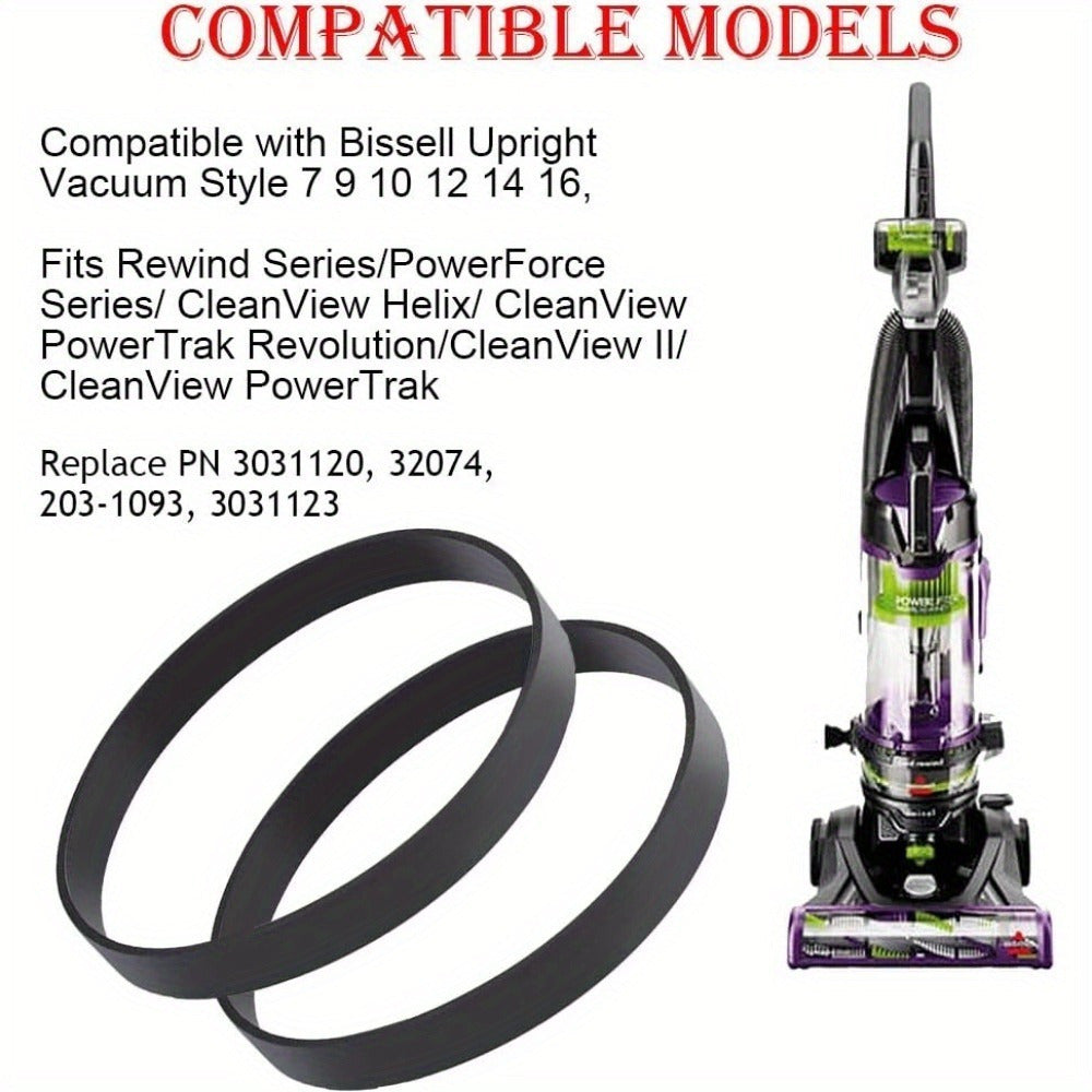 Replacement Vacuum Belts for PowerForce Helix and CleanView Models, 2 Pack