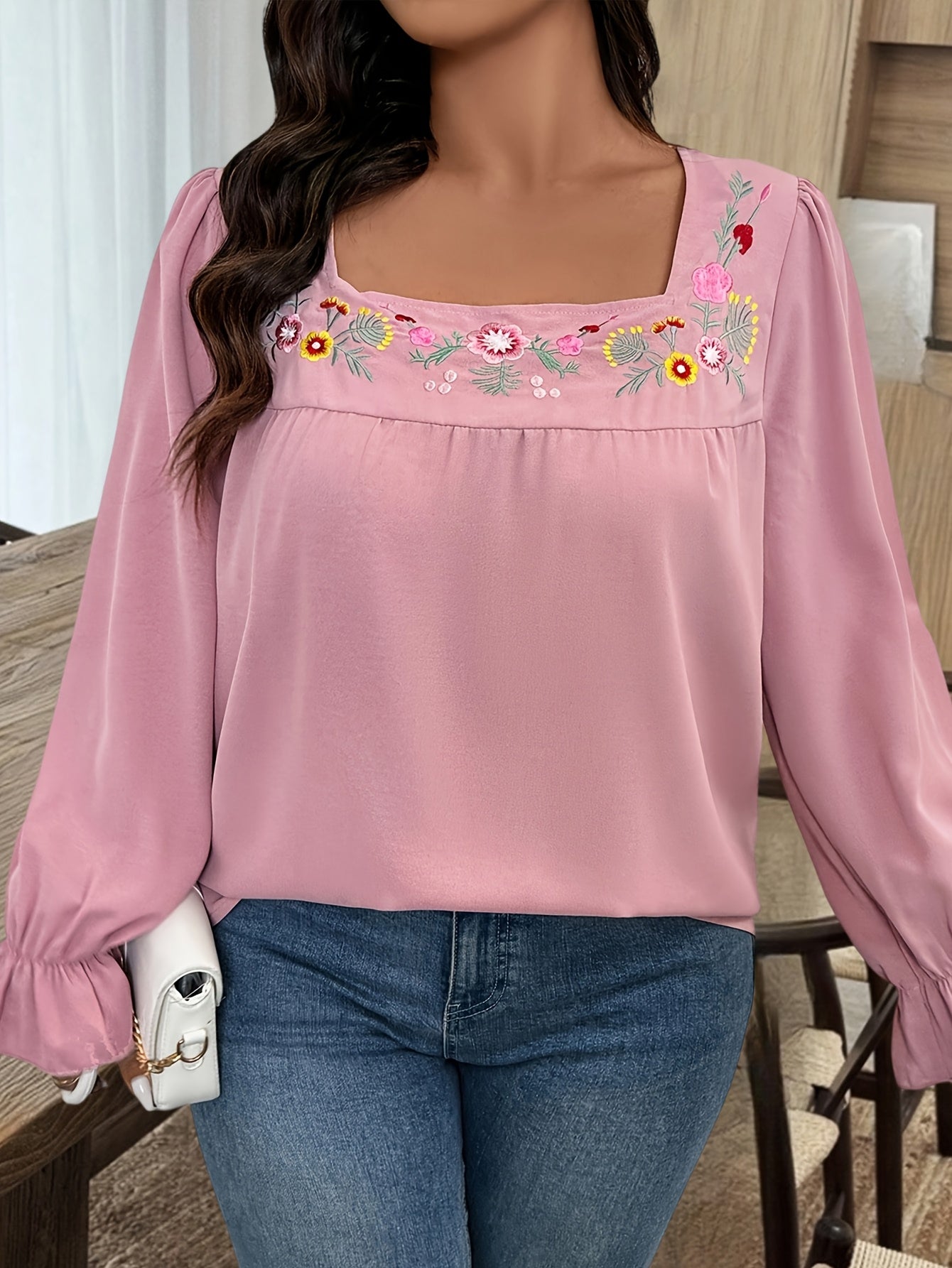 Plus o'lcham ayollar uchun xomashyo sariq bluz uzun qolli kundalik ko'ylak barcha mavsum uchun