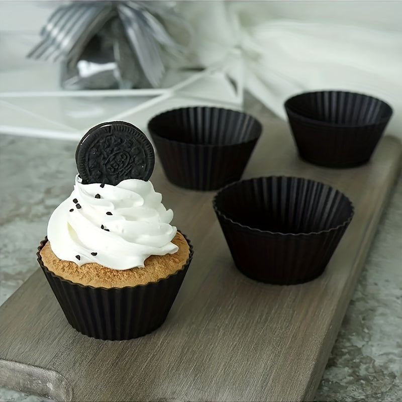 Set of 10/30/50 Reusable Silicone Baking Cups for Cake and Cupcake Baking