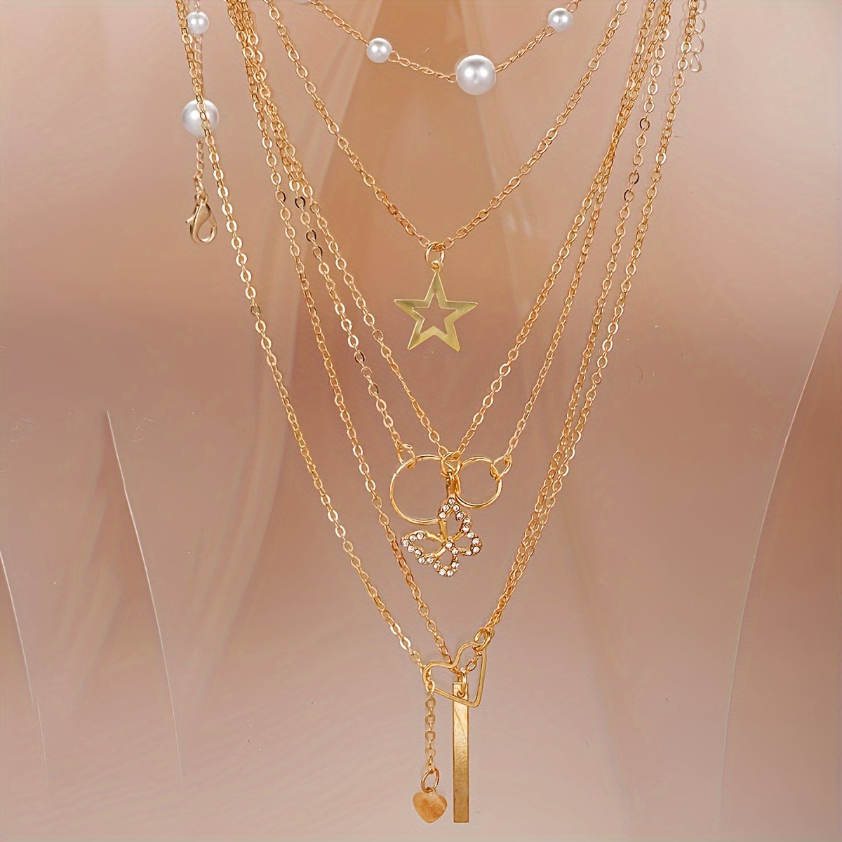 Women’s Jewelry Set with Necklaces Earrings and Rings Sparkling Rhinestones Gift Collection