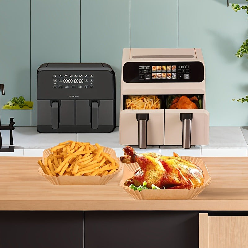 50 шт. антипригарной пергаментной бумаги для аэрогриля водонепроницаемой, маслостойкой для выпечки