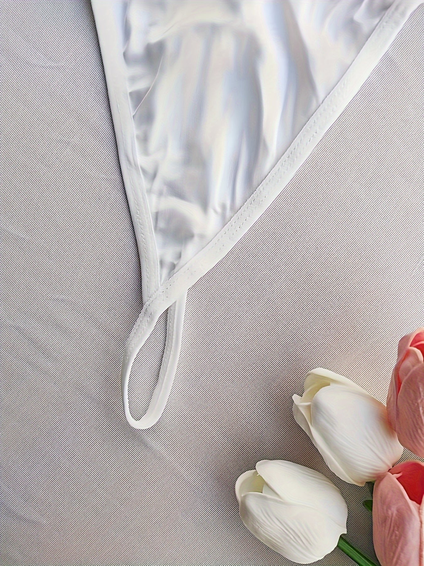 Women's Semi-Sheer Lace Thongs and Lingerie Set