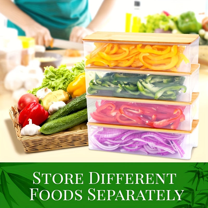 Mother's Day Gift 4-Grater Bamboo Cutting Board Set with Containers and Vegetable Peelers