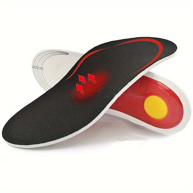 Unisex EVA Insoles for Flat Feet Arch Support Black Stabilizing Inserts