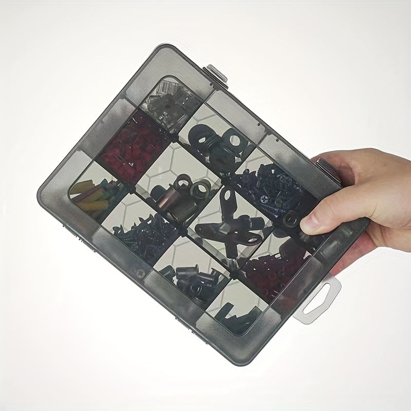 Adjustable Storage Container for Jewelry Electronics Components Plastic Box with Grids