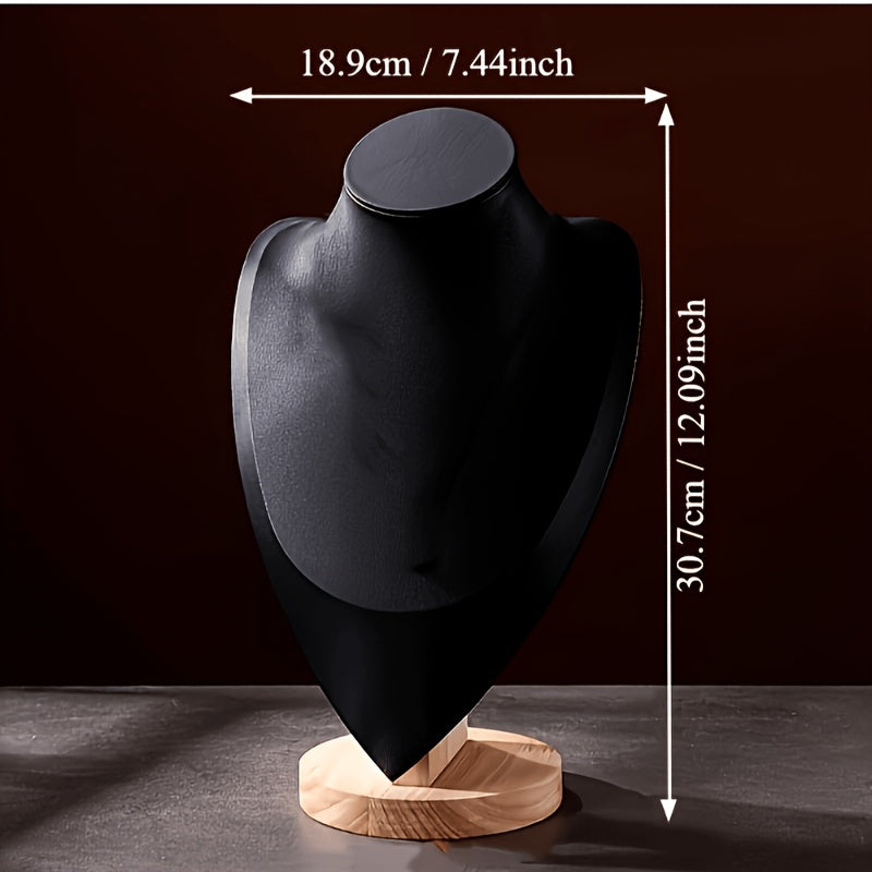 Wooden Jewelry Stand Mannequin for Necklaces Dresser or Retail Display