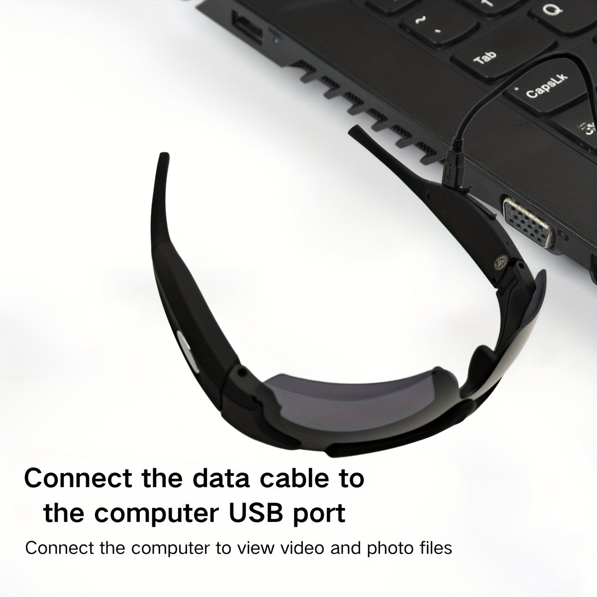 Gafas inteligentes de vídeo HD 1080P con tarjeta de 32GB, impermeables, visión nocturna, inalámbricas para ciclismo, senderismo y conducción