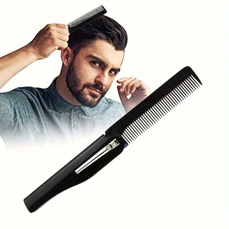 Peine de pelo plegable de acero inoxidable para todo tipo de cabello con cerdas finas