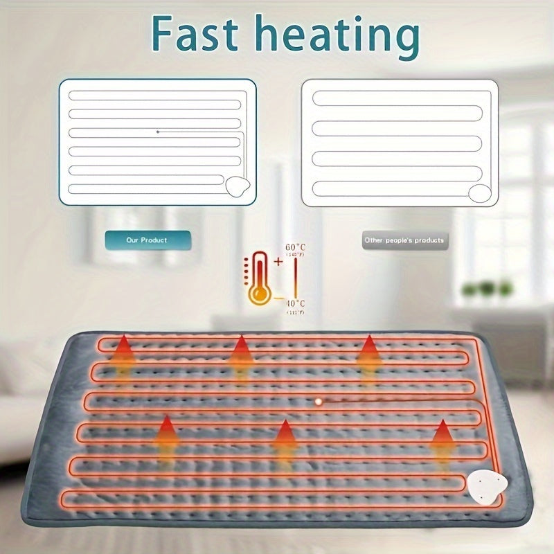 Electric Heating Blanket Flannel Remote Control Washable Overheat Protection