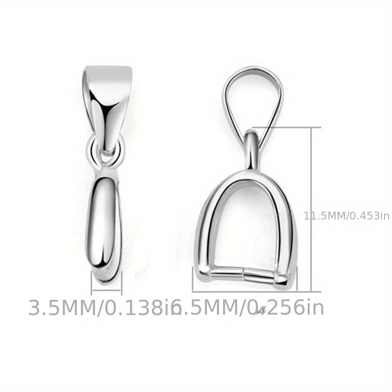 Набор из 20 маленьких серебристых подвесок для ручной работы DIY ювелирных изделий.