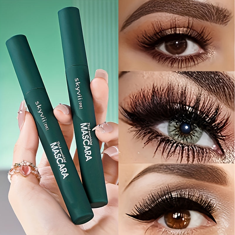 Waterproof Black Mascara for All Skin Types Long-Lasting Sweat-Proof