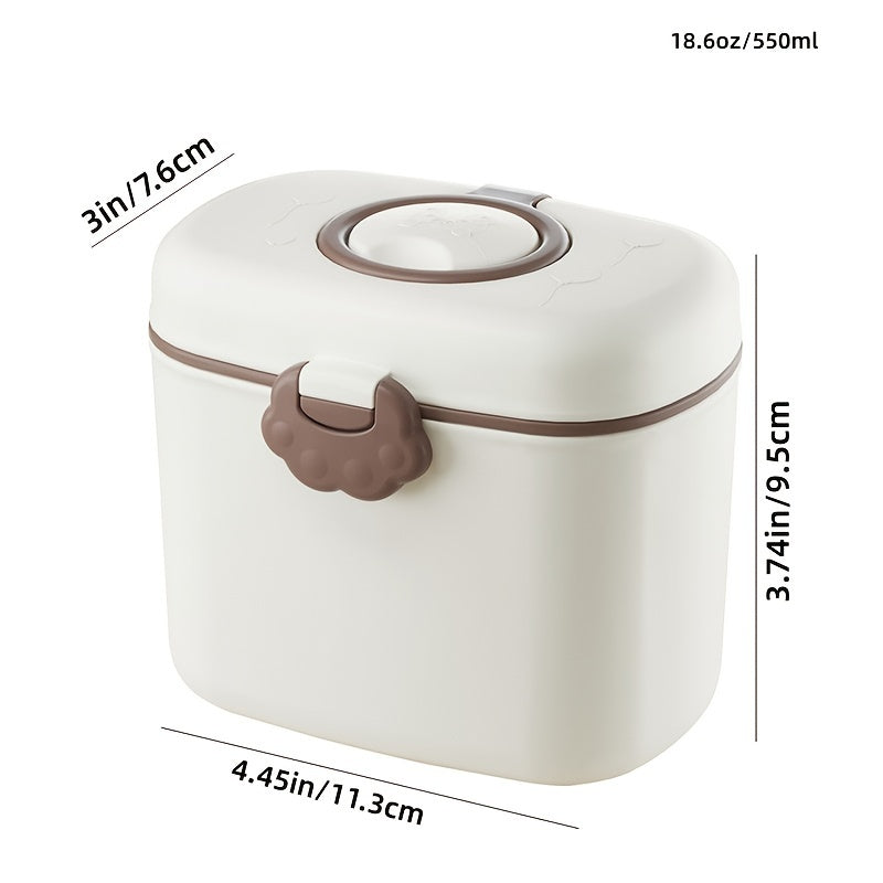 Baby Formula Dispenser with Scoop and Leveller, Non-Spill, 18.6oz Storage, Travel Organizer