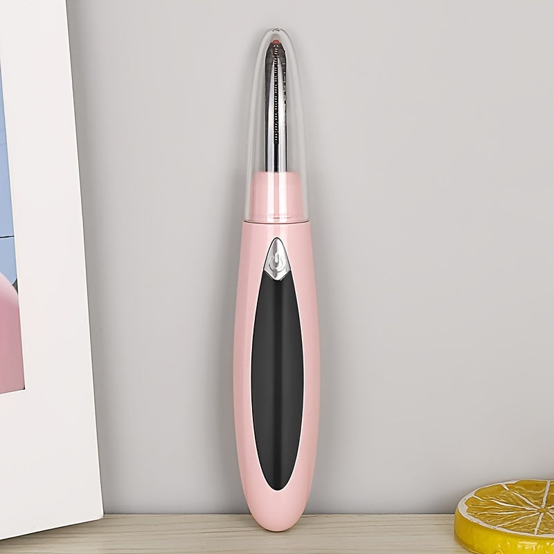 Rizador de pestañas eléctrico recargable por USB con 3 configuraciones de temperatura, rotación de 360 grados, batería de larga duración y portátil