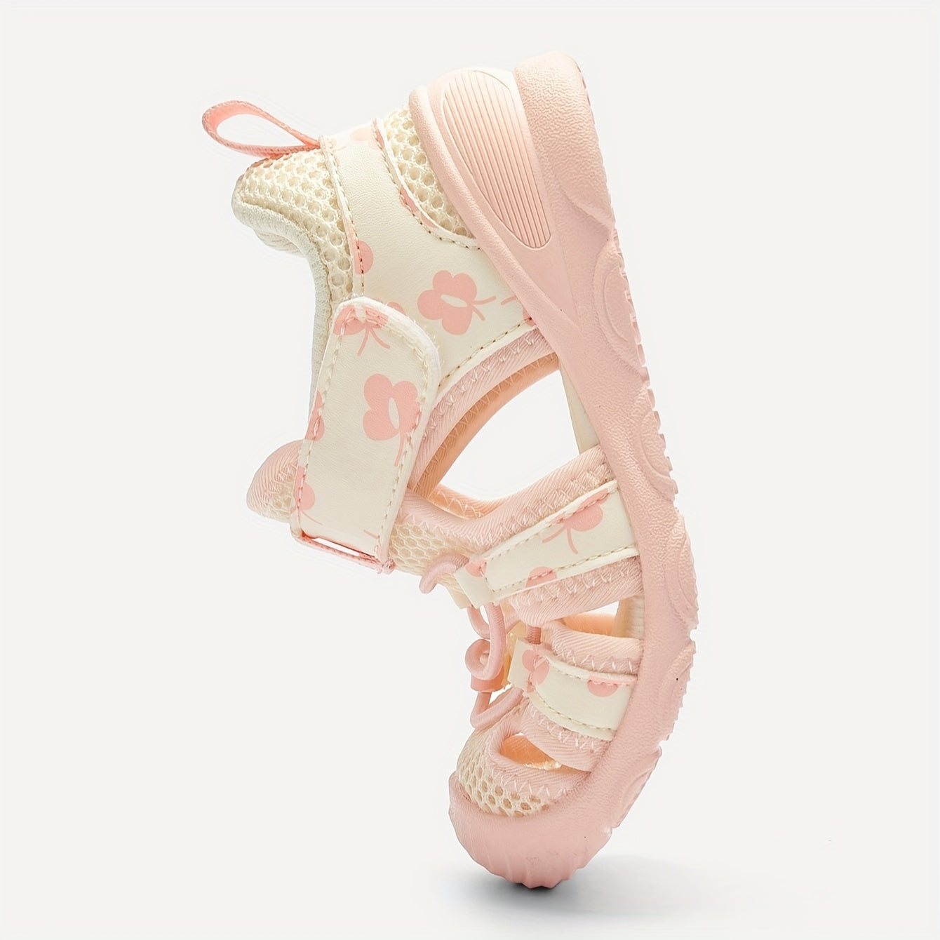 Kichkina qizlar uchun bo'sh poyabzal, yozgi nafas oladigan, sirpanmaydigan rezina poyabzal