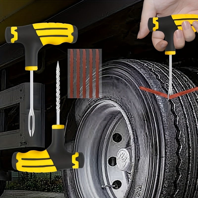 Universal Tire Repair Kit for Car Motorcycle Electric Scooter with Non-Slip Handle