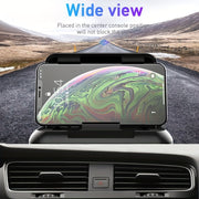 Soporte universal para teléfono de coche con pinza ajustable negro para smartphones