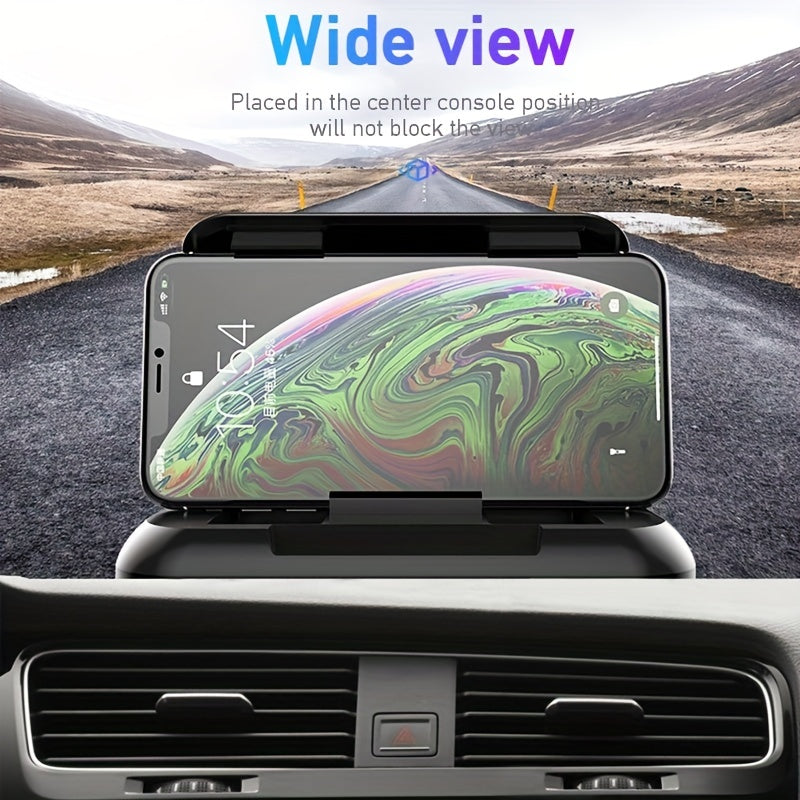 Soporte universal para teléfono de coche con pinza ajustable negro para smartphones