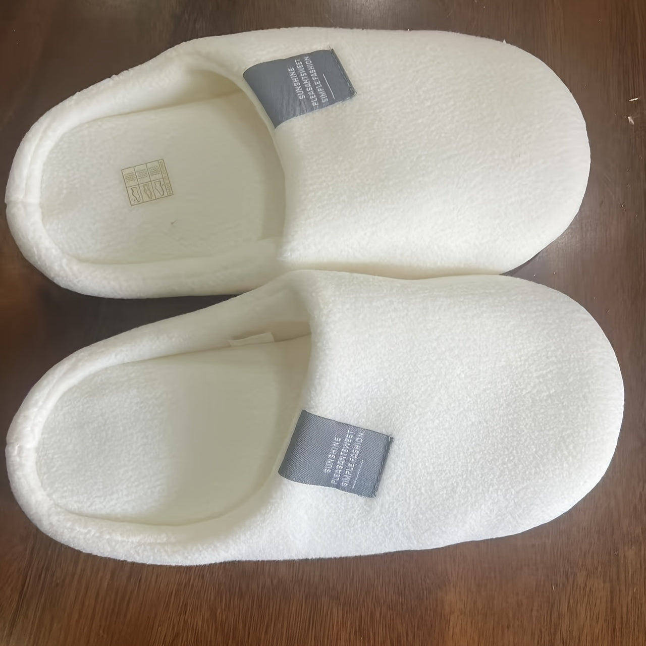 Women's Fleece Indoor Slip-On House Shoes Soft Warm Non-Slip Sole