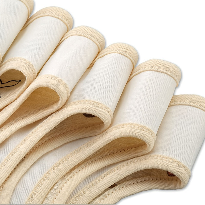 Paquete de 2 baberos en forma de U para bebés, para niños y niñas, de algodón, para dentición y comidas