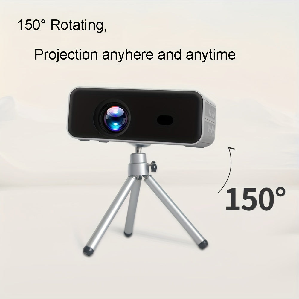 Портативный мини-видеопроектор 1080P 4K с поддержкой автоматической трапеции, Wi-Fi, Android