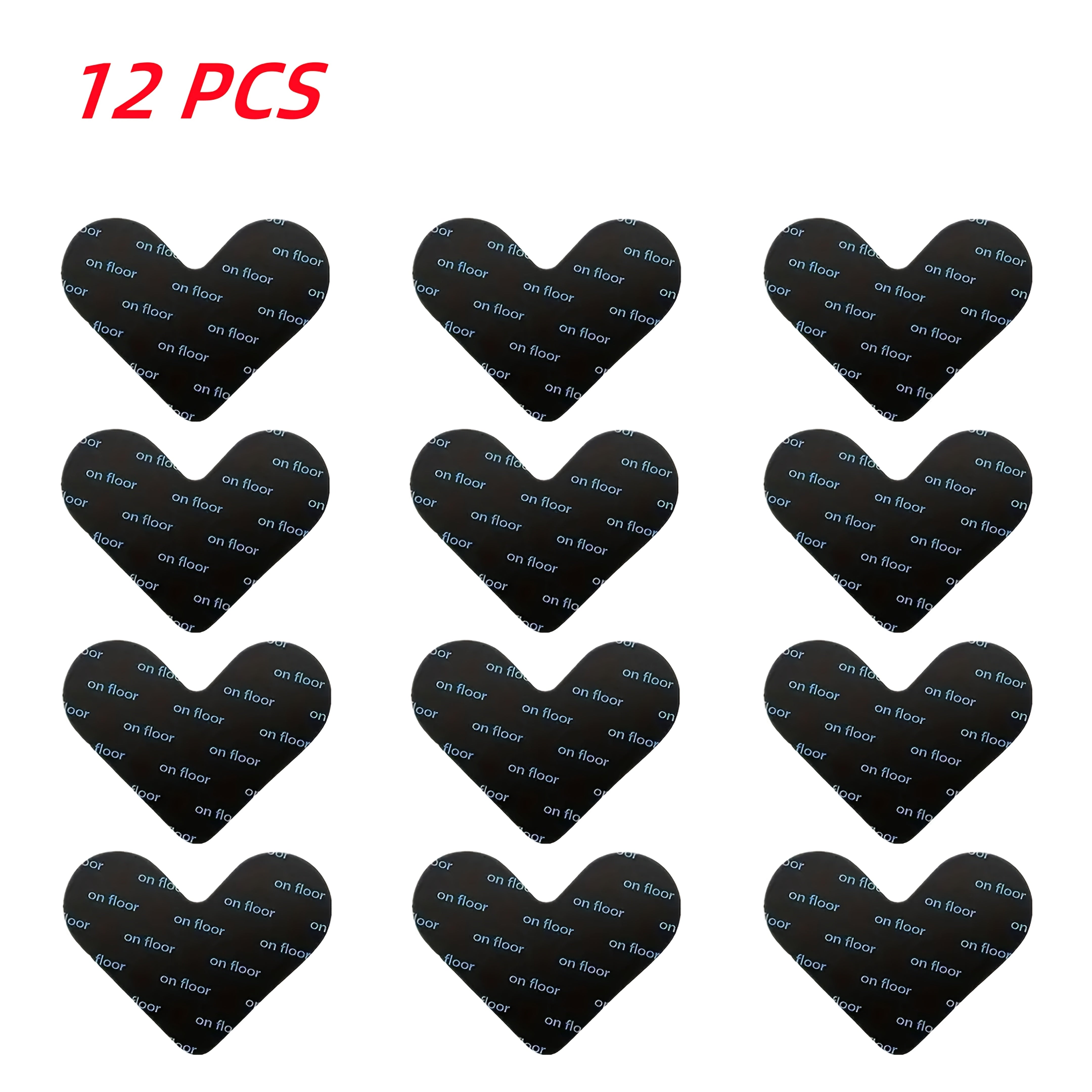 16 dona yopishqoqsiz gilam padlari va gilam stikerlari yog'och va plitka pol uchun