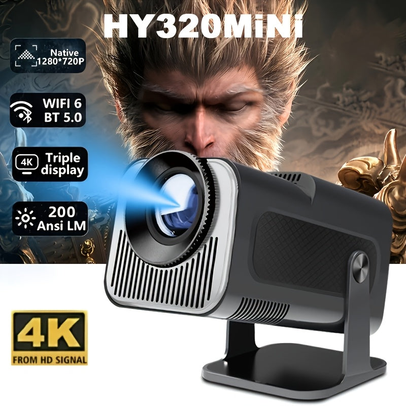 Портативный 4K Ultra HD умный проектор с автоматической коррекцией для домашнего кинотеатра