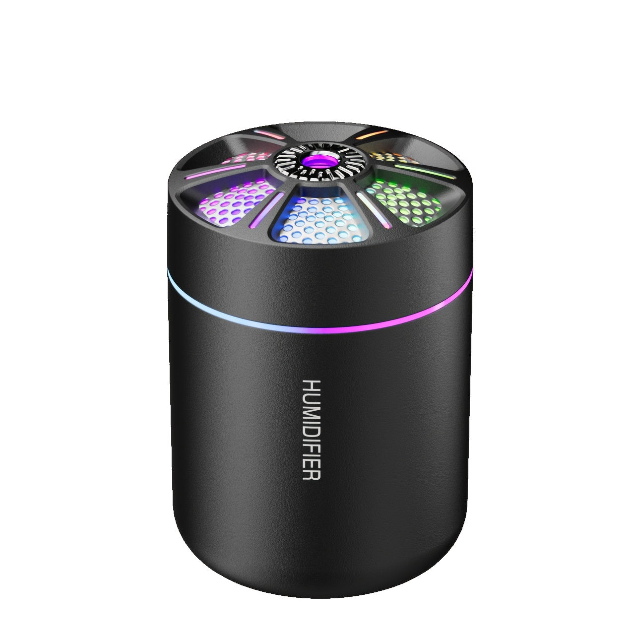 USB Aromatherapy Diffuser Humidifier With Colorful Lights, 6.09oz Capsule