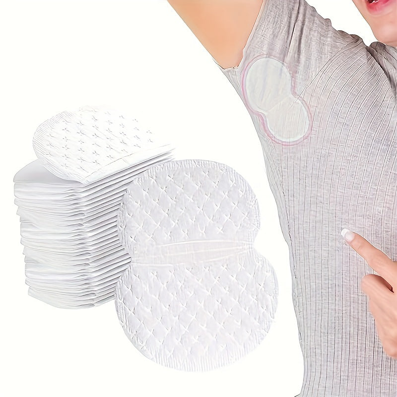 Almohadillas desechables para sudor de axila para hombres y mujeres 50/100 piezas transpirables, sin olor, ligeras