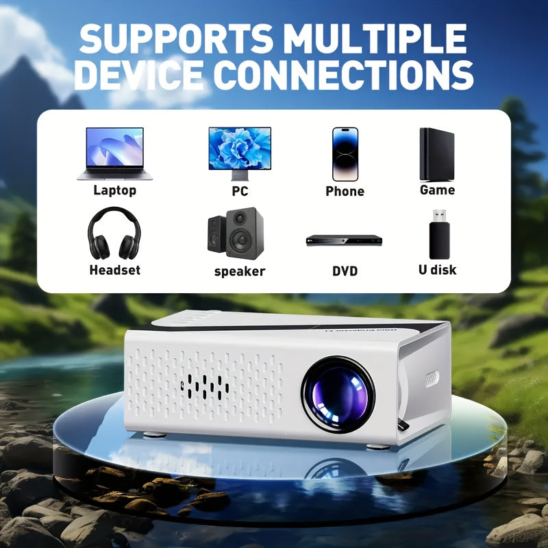 Uy ofisi maktab partiyasi uchun kichik portativ proyektor, ichki karnay bilan