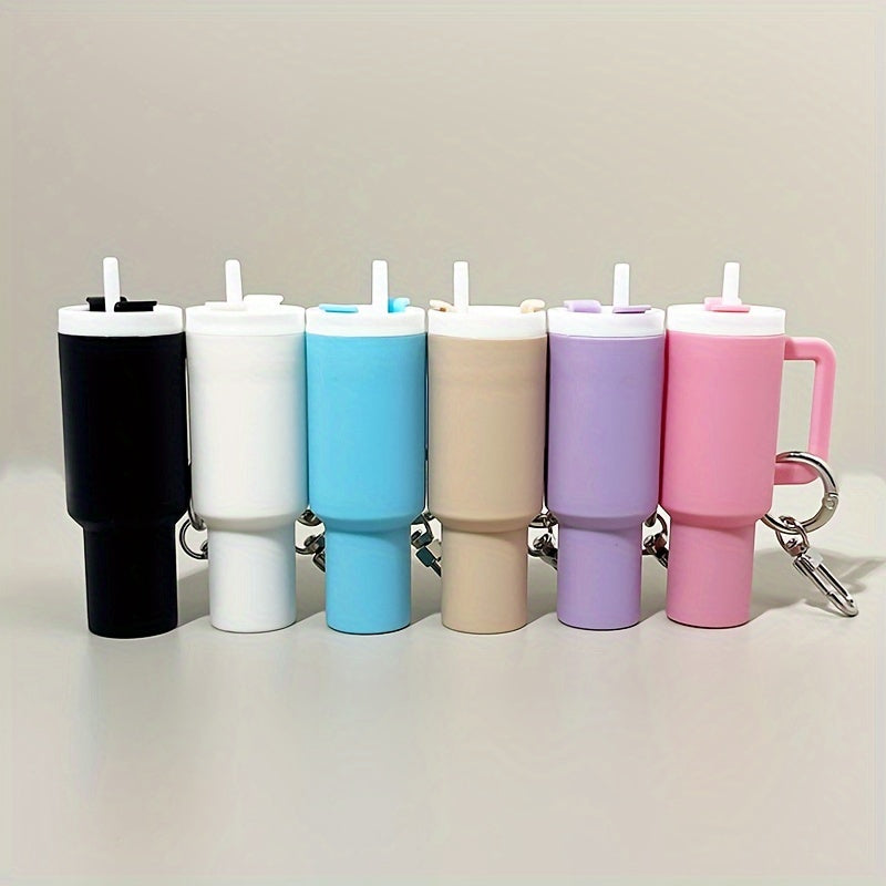 Mini Cup Keychain with Storage for Lipstick and Small Items, Cute Gift