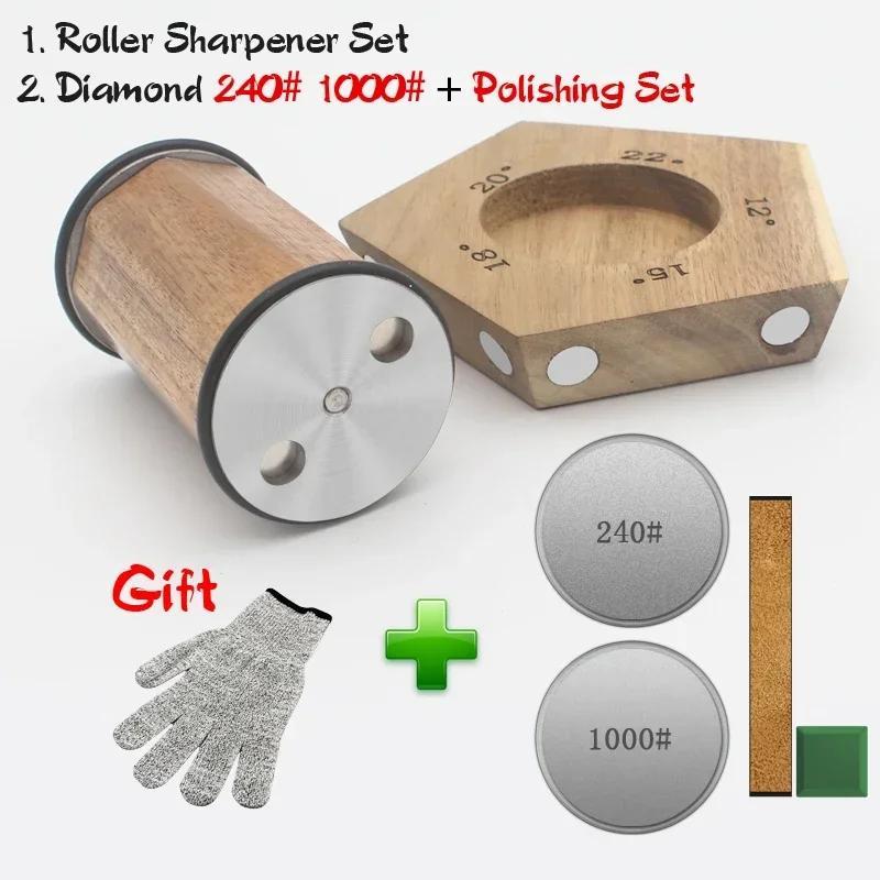 Burchaklari 15/17/19/21 daraja bo'lgan sozlanadigan aylanuvchi pichoq silliqlash mashinasi, bambuk asosli qo'lda tosh, shovqinli silliqlash