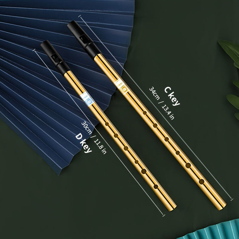 Alüminiy irlandiyalik ohang cho‘qqisi, C/D kalitida, 6 teshik va quti bilan