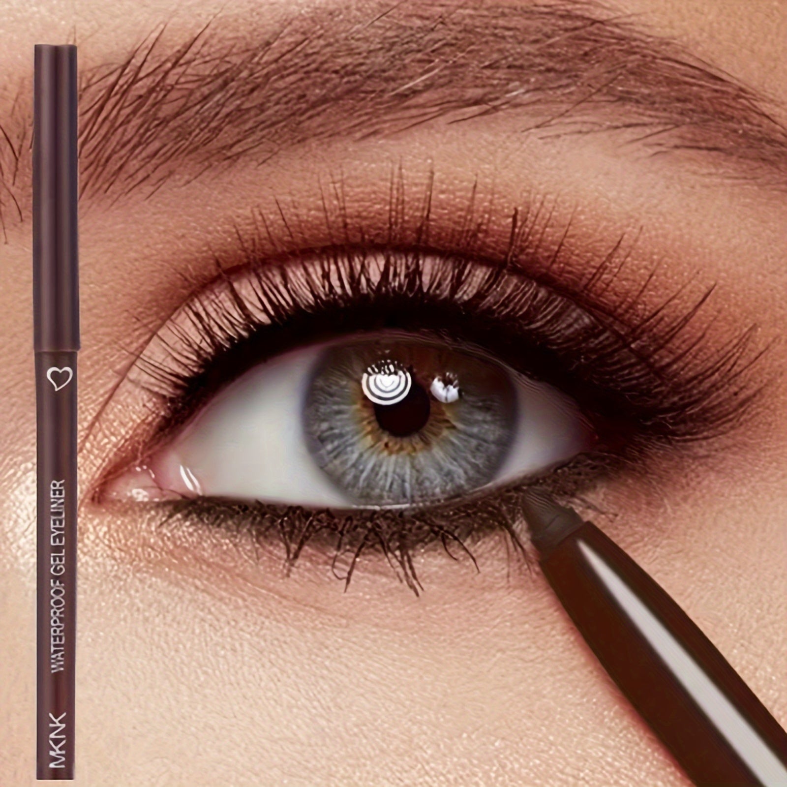 Women's Waterproof Matte Eyeliner Pen Brown Coffee Long-Lasting