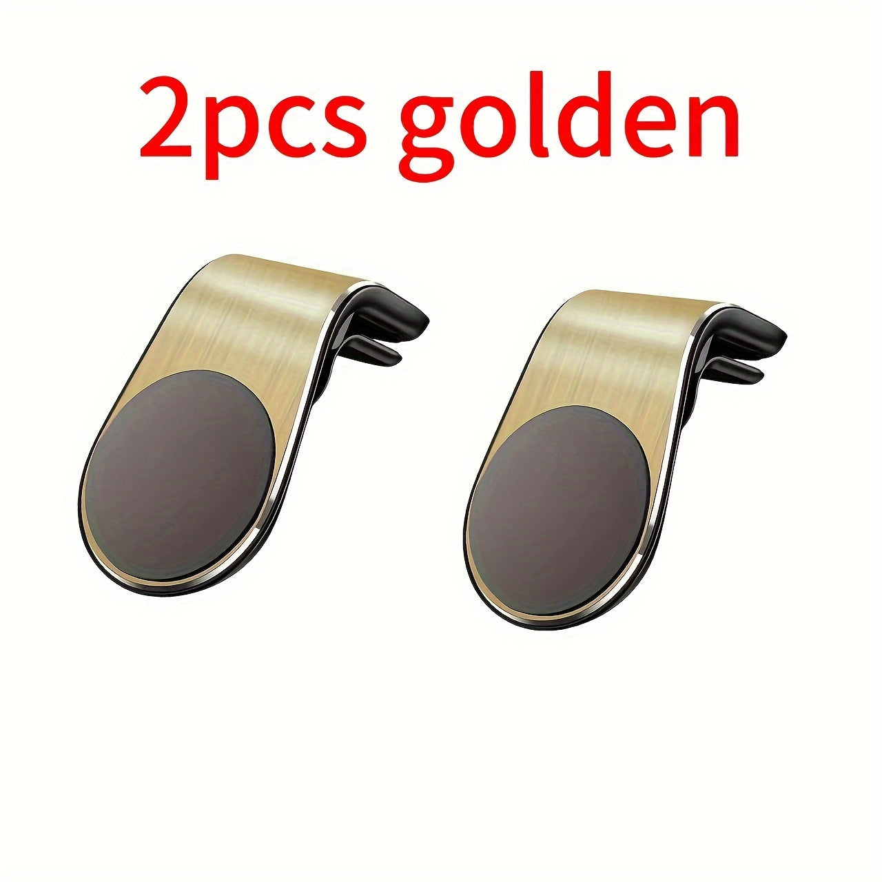 Magnetic Car Mount Aluminum Alloy L-Shape Vent Holder for Smartphone
