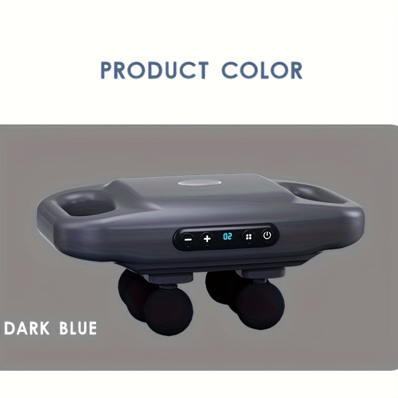 Six-Head Massage Gun with 6 Modes 20 Levels Rechargeable Handheld Body Massager