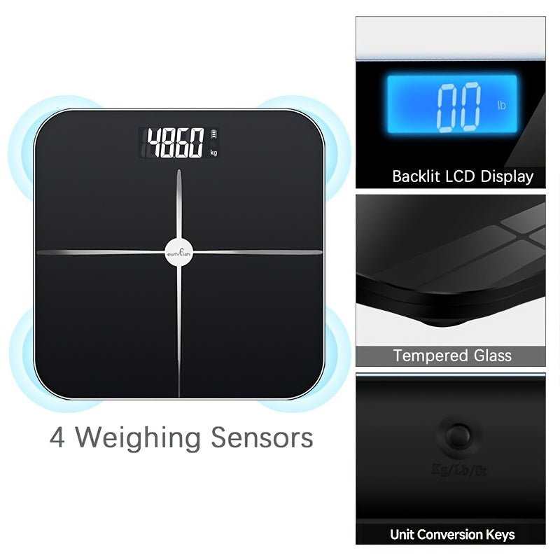 Цифровые напольные весы для ванной 180 кг Электронные Весы с округлым углом